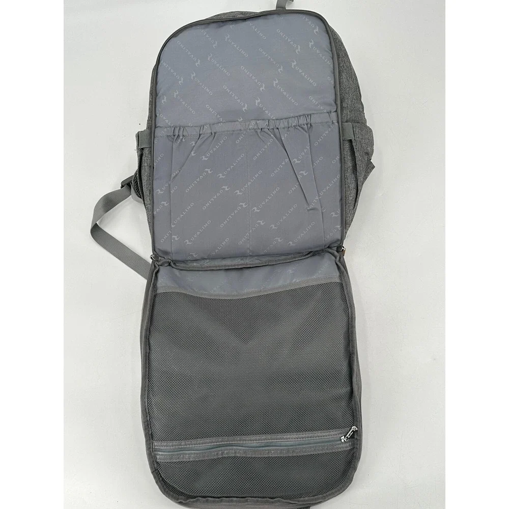 RUVALINO Diaper‎ Backpack Multifunction Travel Bag Gray